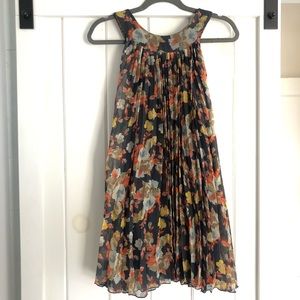 Free People pleated mini dress